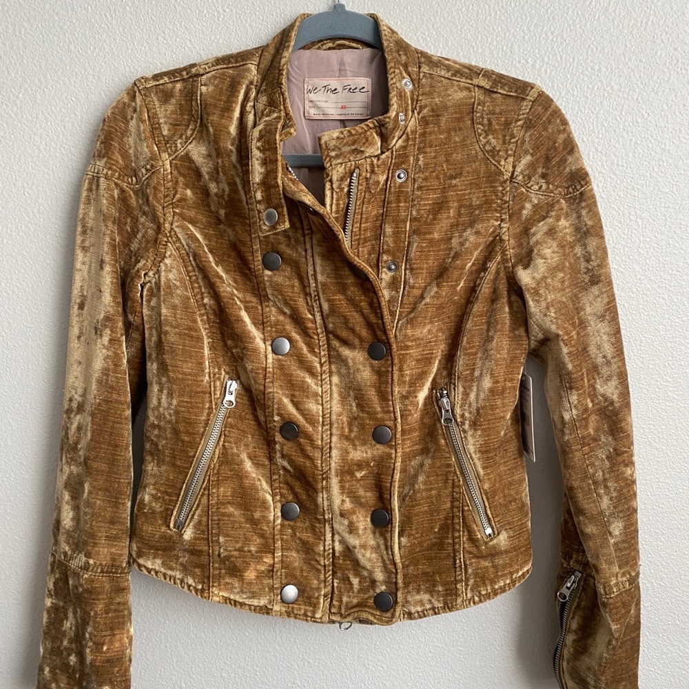 NWT Free People - From Dusk Til Dawn - Warm Tobacco color - xs